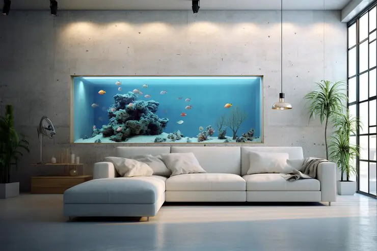 LargeWall Mounted Aquariums