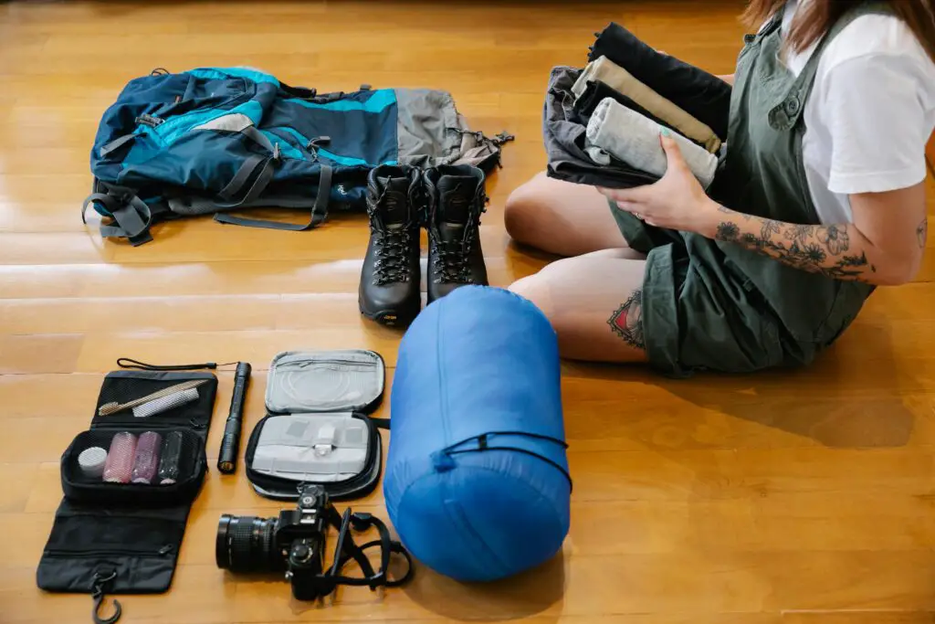 Safety Gear First aid kit helmet and for advanced climbs ropes and harnesses